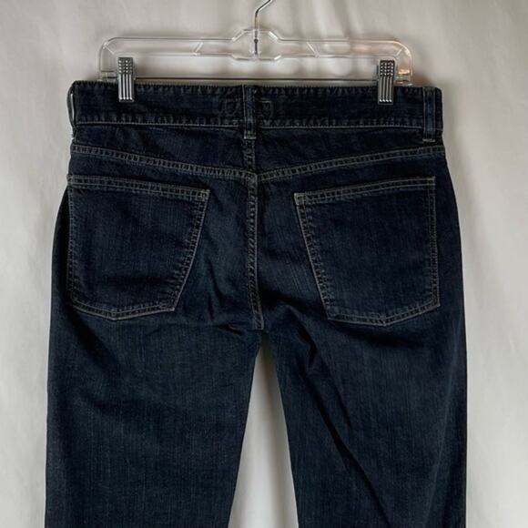 Banana Republic Skinny Leg Dark Wash Crop Boho Jeans Size 6 - Picture 5 of 12